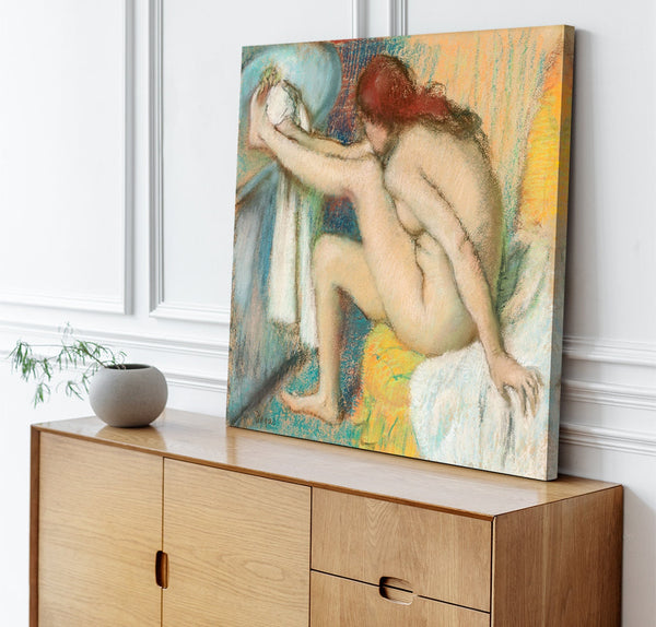 Quadro Stampa su Tela con Telaio in Legno Edgar Degas - Naked lady