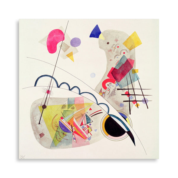 Quadro Stampa su Tela con Telaio in Legno Wassily Kandinsky - Grave Forme