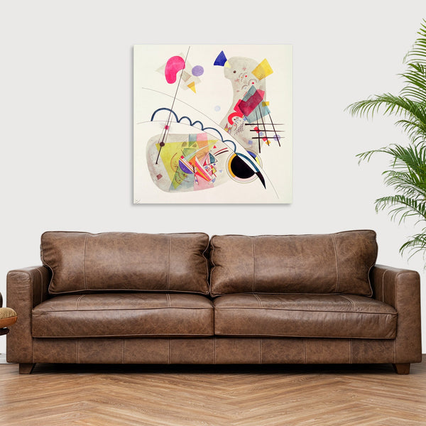 Quadro Stampa su Tela con Telaio in Legno Wassily Kandinsky - Grave Forme