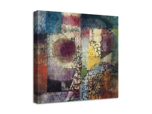 Quadro Stampa su Tela con Telaio in Legno Paul Klee - Untitled