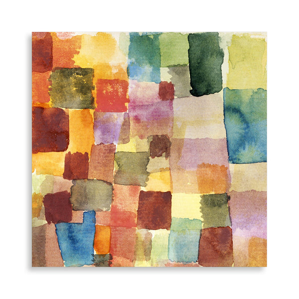 Quadro Stampa su Tela con Telaio in Legno Paul Klee - Untitled