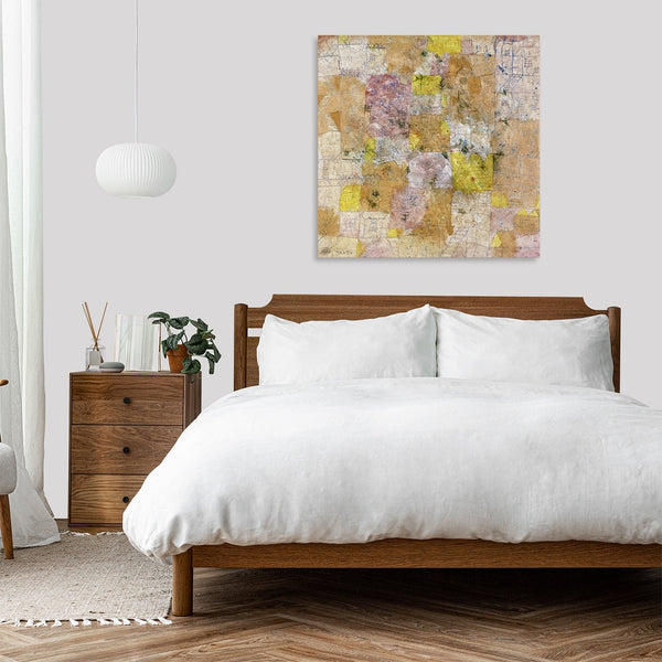 Quadro Stampa su Tela con Telaio in Legno Paul Klee - Garden city