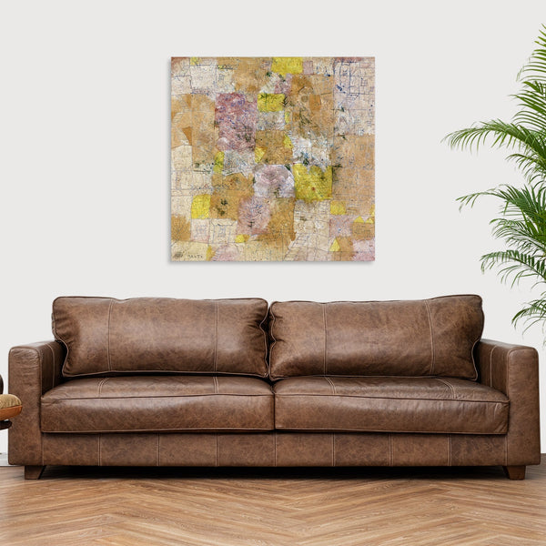 Quadro Stampa su Tela con Telaio in Legno Paul Klee - Garden city