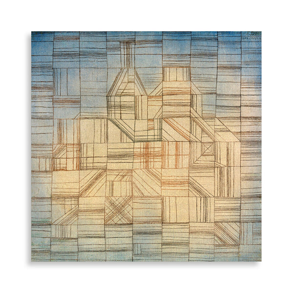 Quadro Stampa su Tela con Telaio in Legno Paul Klee - Variations