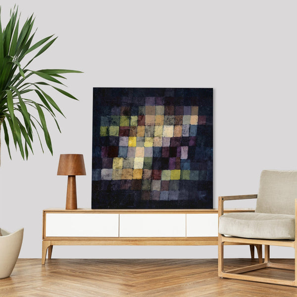 Quadro Stampa su Tela con Telaio in Legno Paul Klee - Old sound