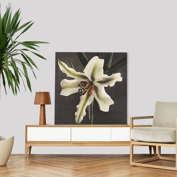 Quadro Stampa su Tela con Telaio in Legno Kazumasa Ogawa - Lily