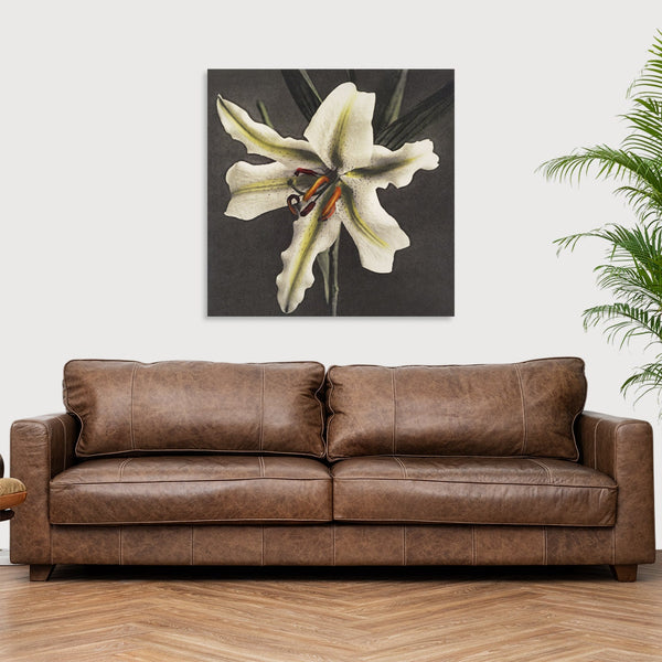 Quadro Stampa su Tela con Telaio in Legno Kazumasa Ogawa - Lily