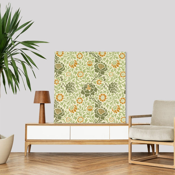 Quadro Stampa su Tela con Telaio in Legno William Morris - Grafton
