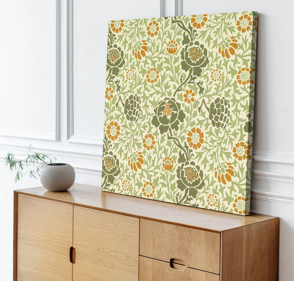Quadro Stampa su Tela con Telaio in Legno William Morris - Grafton