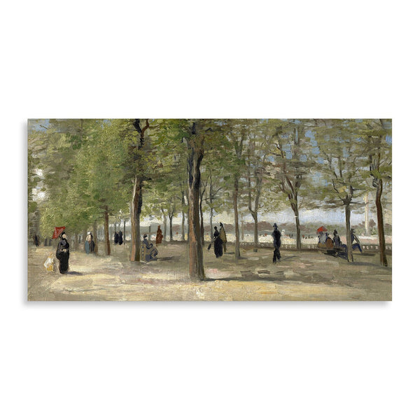 Quadro Stampa su Tela con Telaio in Legno Vincent van Gogh - Terrace in the Luxembourg Gardens