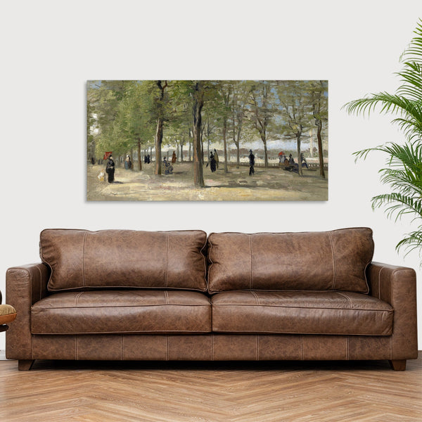 Quadro Stampa su Tela con Telaio in Legno Vincent van Gogh - Terrace in the Luxembourg Gardens