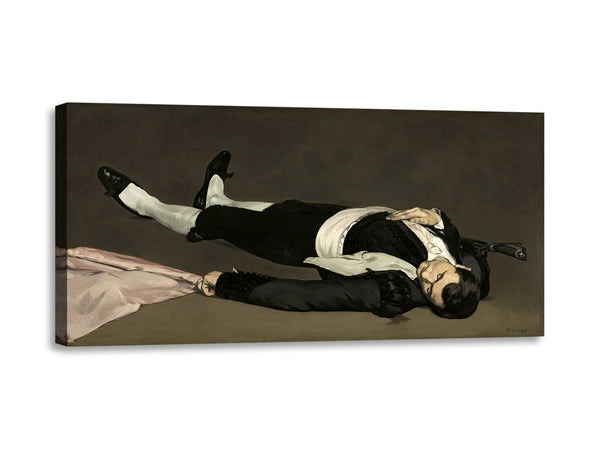 Quadro Stampa su Tela con Telaio in Legno Edouadr Manet - Dead toreador