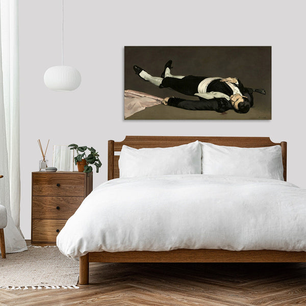 Quadro Stampa su Tela con Telaio in Legno Edouadr Manet - Dead toreador