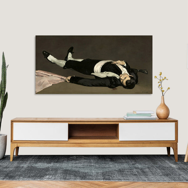 Quadro Stampa su Tela con Telaio in Legno Edouadr Manet - Dead toreador