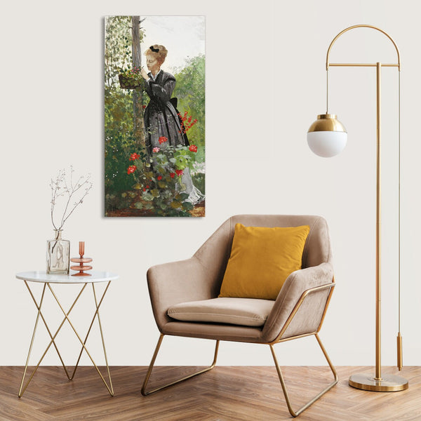 Quadro Stampa su Tela con Telaio in Legno Winslow Homer - Summer