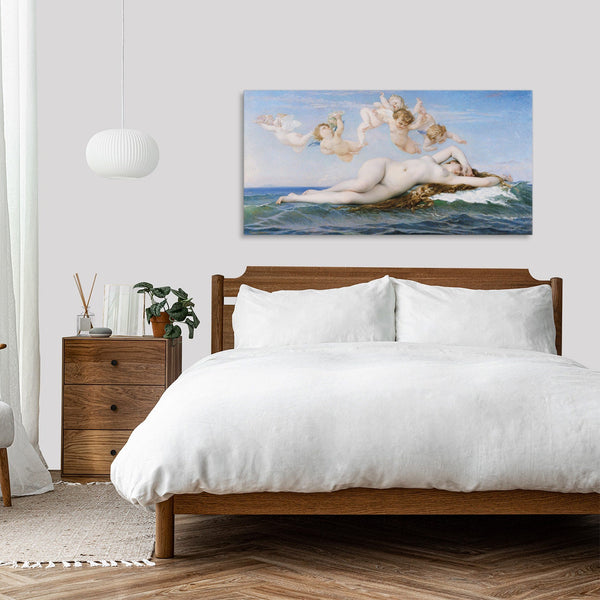Quadro Stampa su Tela con Telaio in Legno Alexandre Cabanel - The Birth of Venus