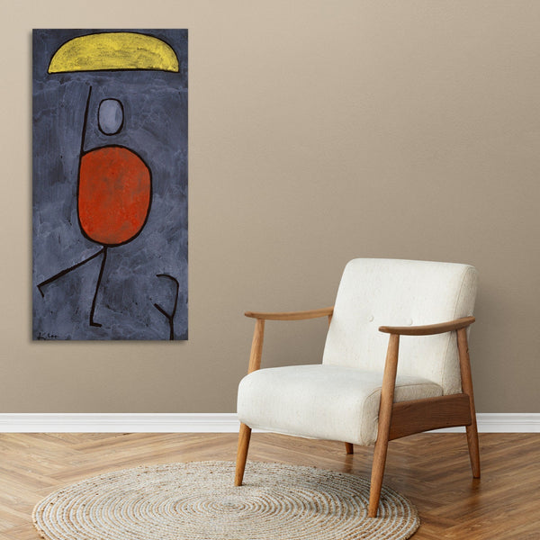 Quadro Stampa su Tela con Telaio in Legno Paul Klee - With umbrella