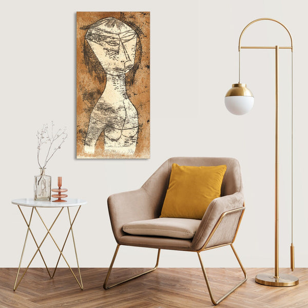 Quadro Stampa su Tela con Telaio in Legno Paul Klee - The Saint of the Inner Light