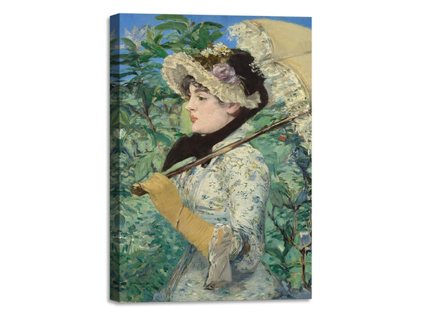 Quadro Stampa su Tela con Telaio in Legno Edouadr Manet - Jeanne Spring