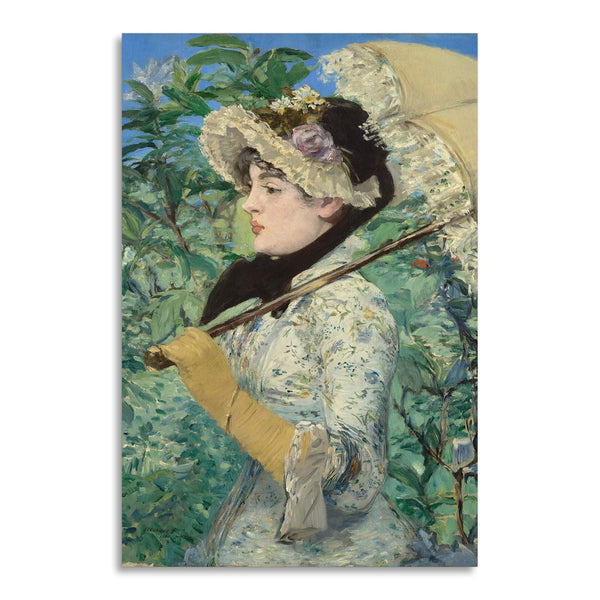 Quadro Stampa su Tela con Telaio in Legno Edouadr Manet - Jeanne Spring
