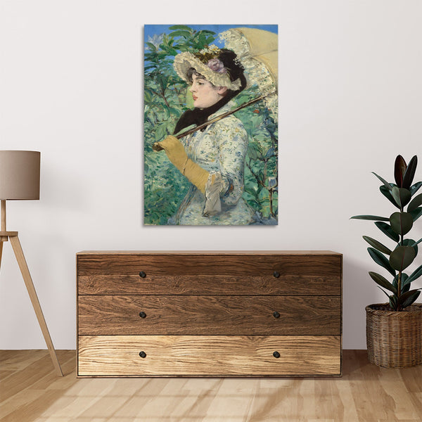 Quadro Stampa su Tela con Telaio in Legno Edouadr Manet - Jeanne Spring