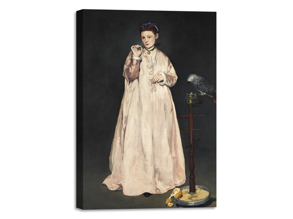 Quadro Stampa su Tela con Telaio in Legno Edouadr Manet - Young Lady