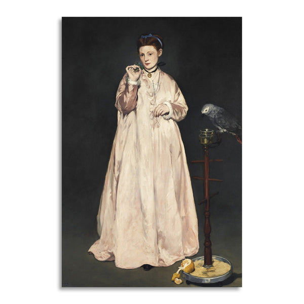 Quadro Stampa su Tela con Telaio in Legno Edouadr Manet - Young Lady