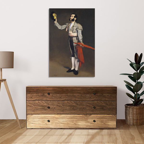 Quadro Stampa su Tela con Telaio in Legno Edouadr Manet - A Matador