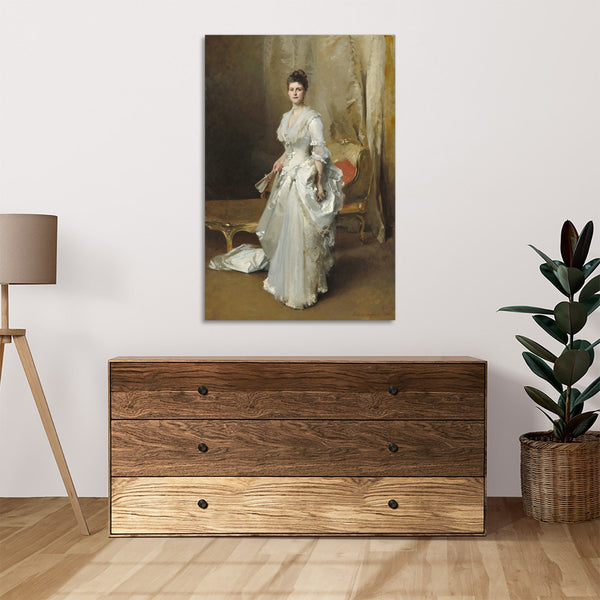 Quadro Stampa su Tela con Telaio in Legno John Singer Sargent - Margaret Stuyvesant Rutherfurd White