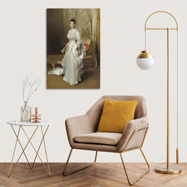 Quadro Stampa su Tela con Telaio in Legno John Singer Sargent - Margaret Stuyvesant Rutherfurd White