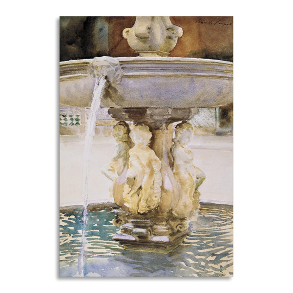 Quadro Stampa su Tela con Telaio in Legno John Singer Sargent - Spanish Fountain