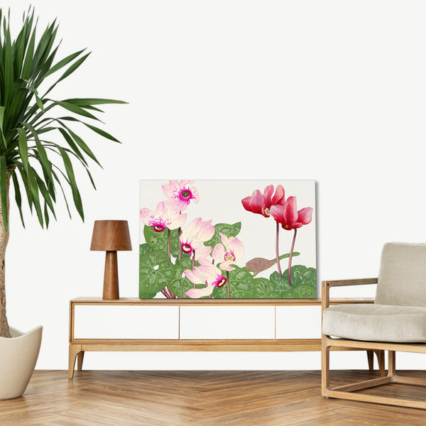 Quadro Stampa su Tela con Telaio in Legno Seiyo Soka Zufu - Phyiiocactus flower