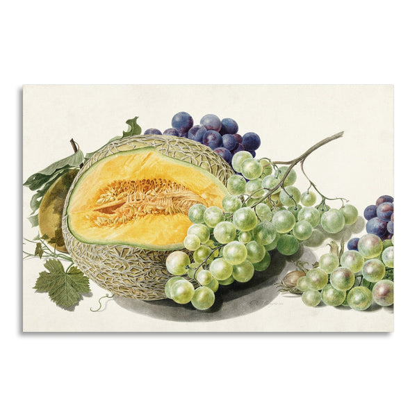 Quadro Stampa su Tela con Telaio in Legno Michiel van Huysum - Fruits