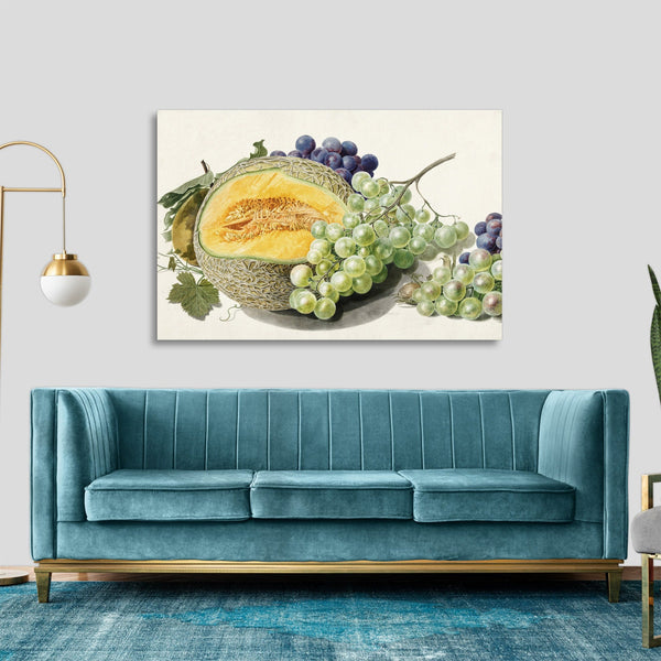 Quadro Stampa su Tela con Telaio in Legno Michiel van Huysum - Fruits