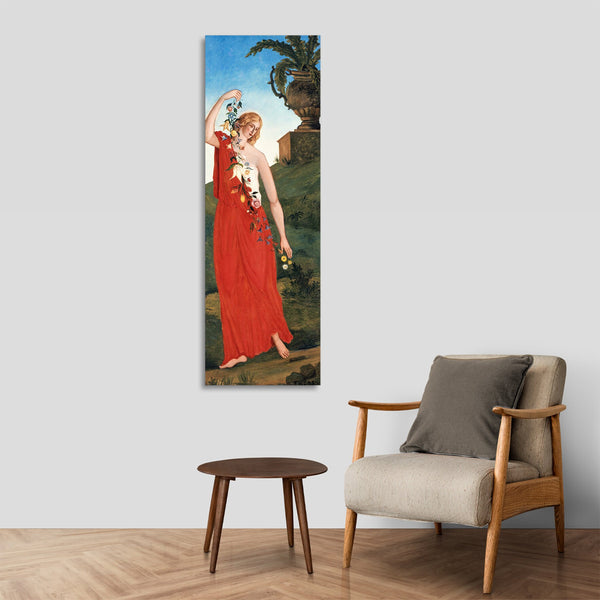 Quadro Stampa su Tela con Telaio in Legno Paul Cezanne - The four seasons