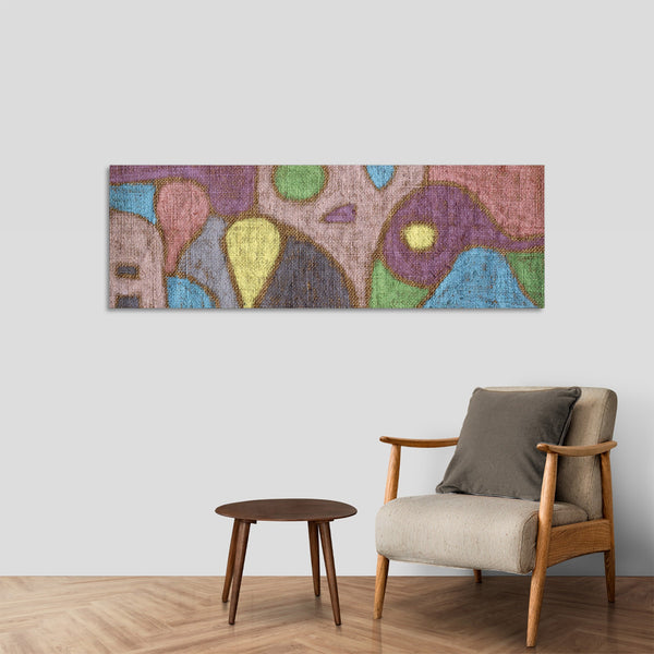 Quadro Stampa su Tela con Telaio in Legno Paul Klee - Mild Fruit