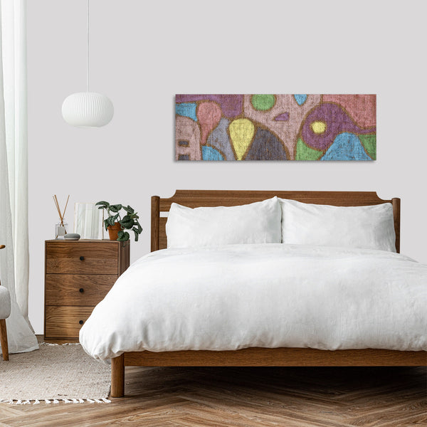 Quadro Stampa su Tela con Telaio in Legno Paul Klee - Mild Fruit