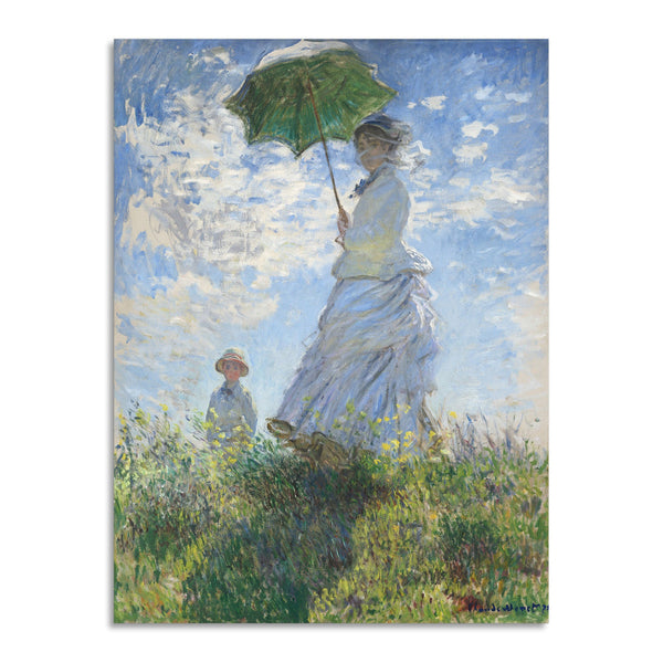 Quadro Stampa su Tela con Telaio in Legno Claude Monet - Madame Monet and Her Son