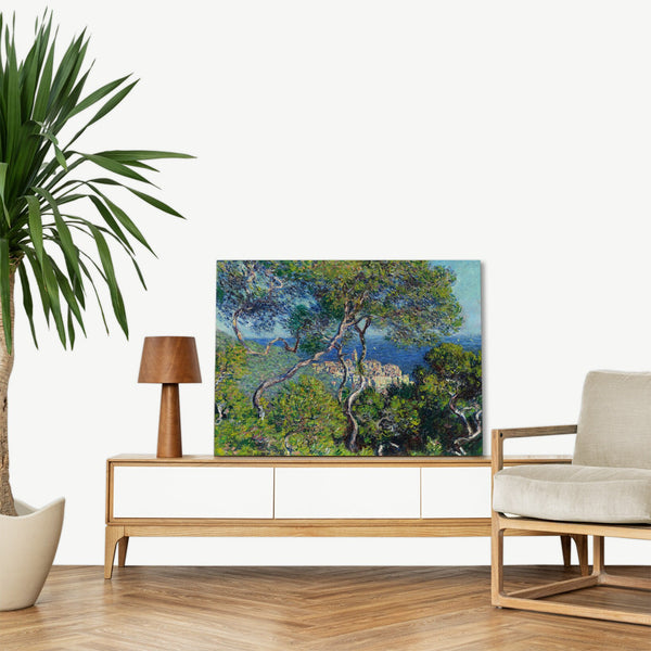 Quadro Stampa su Tela con Telaio in Legno Claude Monet - Bordighera