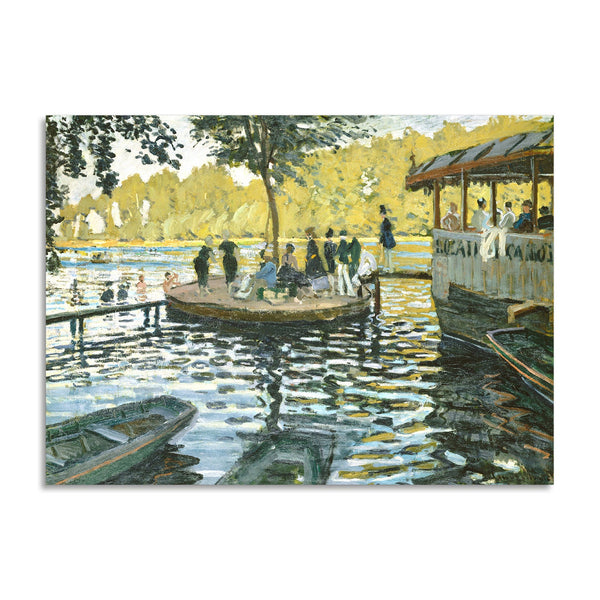 Quadro Stampa su Tela con Telaio in Legno Claude Monet - La Grenouillère