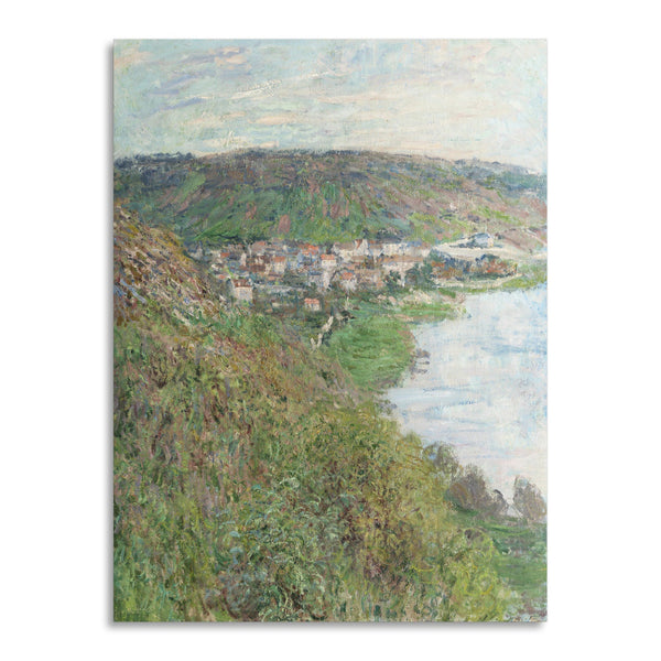 Quadro Stampa su Tela con Telaio in Legno Claude Monet - View of Vétheuil