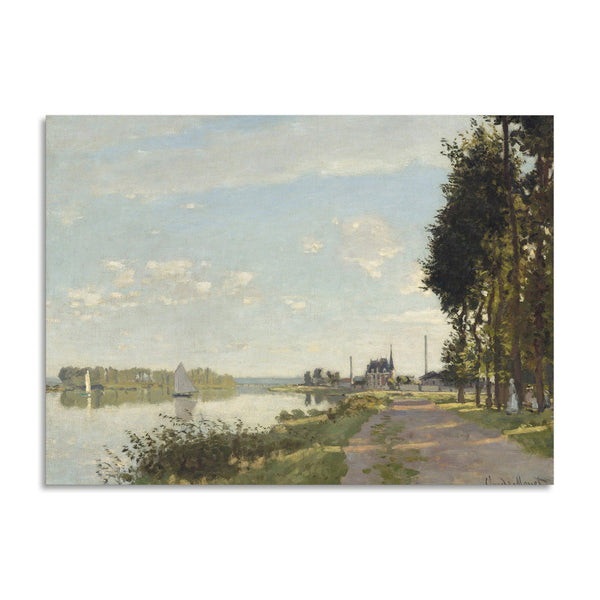 Quadro Stampa su Tela con Telaio in Legno Claude Monet - Argenteuil