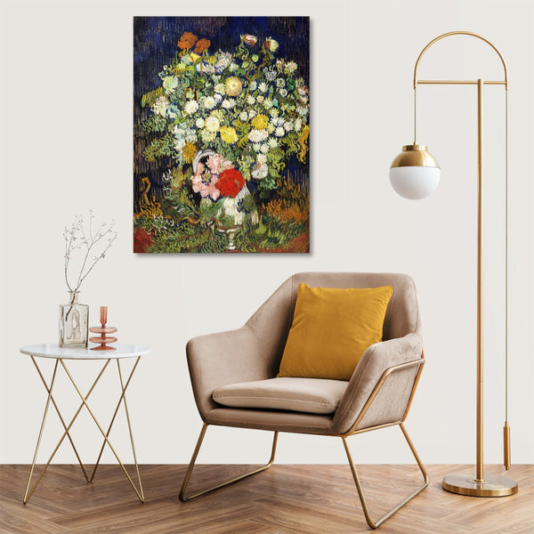 Quadro Stampa su Tela con Telaio in Legno Vincent van Gogh - The Bedroom