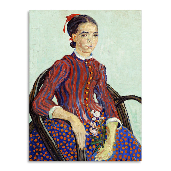 Quadro Stampa su Tela con Telaio in Legno Vincent van Gogh - La Mousmé