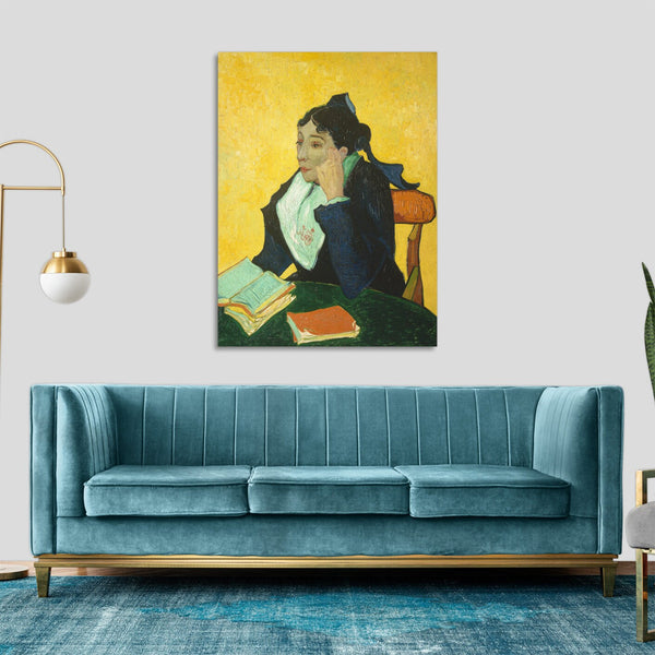 Quadro Stampa su Tela con Telaio in Legno Vincent van Gogh - Madame Joseph-Michel Ginoux