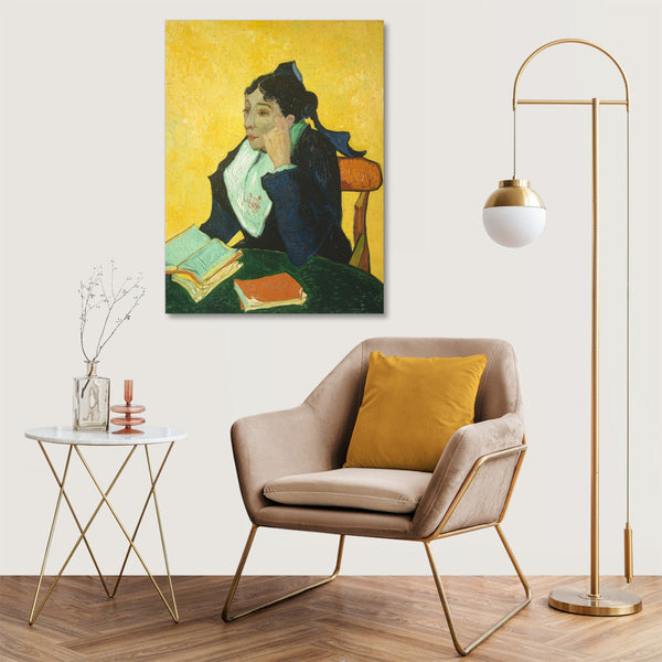 Quadro Stampa su Tela con Telaio in Legno Vincent van Gogh - Madame Joseph-Michel Ginoux