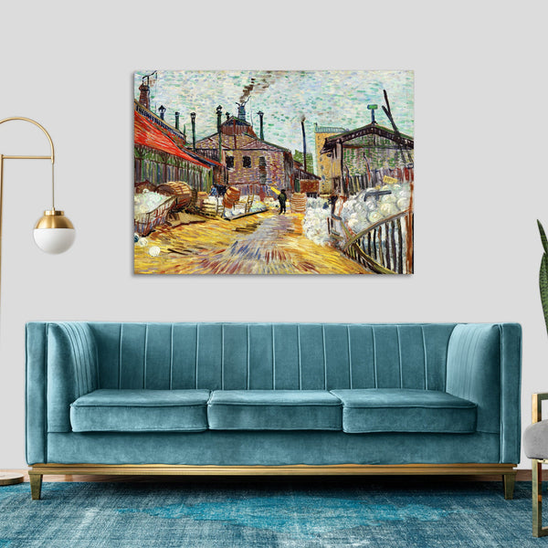 Quadro Stampa su Tela con Telaio in Legno Vincent van Gogh - The Factory
