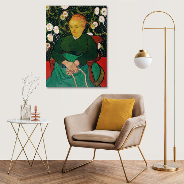Quadro Stampa su Tela con Telaio in Legno Vincent van Gogh - The Berceuse, Woman Rocking a Cradle