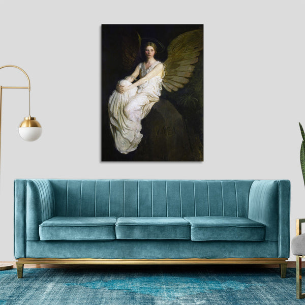 Quadro Stampa su Tela con Telaio in Legno Abbott Handerson Thayer - Stevenson Memorial