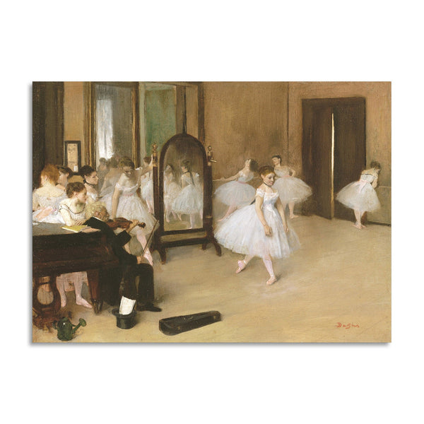 Quadro Stampa su Tela con Telaio in Legno Edgar Degas - The Dancing Class